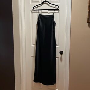Sexy Topshop Black Satin Slip Dress
